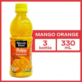 Buy 3 Minute Maid Pulpy Mango Orange 330mL for 50