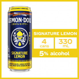 Lemon-Dou Signature Lemon 330 mL 5% Alcohol Chu-hi - Pack of 4