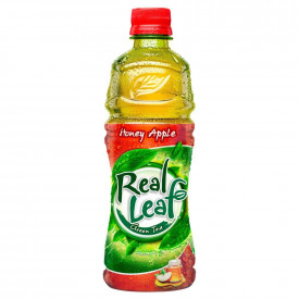 Real Leaf Green Tea Honey Apple 480mL - Pack of 6
