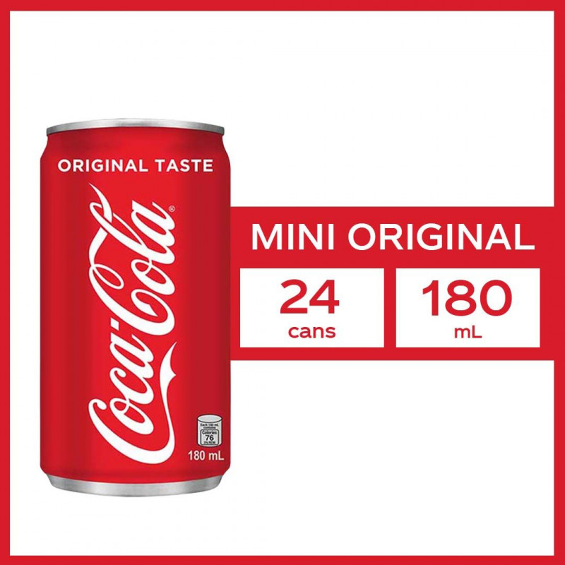 Coca-Cola Original Taste Mini Can Pack of 24