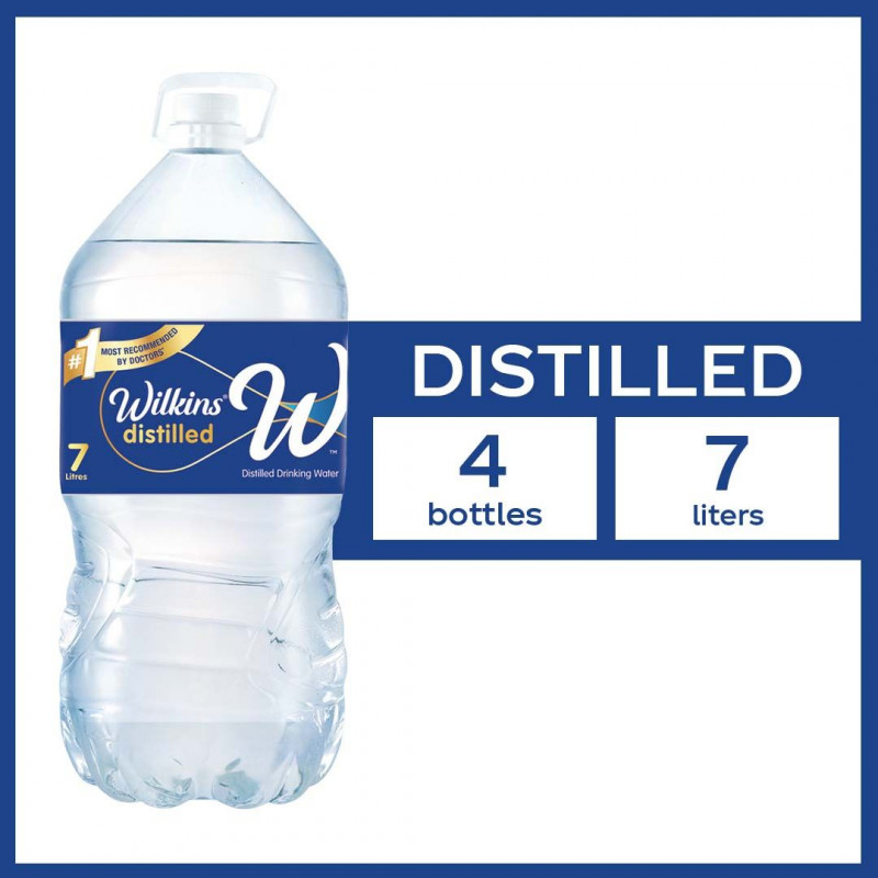 Wilkins Distilled Water 7L Pack of 4