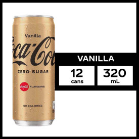 Coke Zero Sugar Vanilla 320ml - Pack of 12