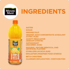 Minute Maid Nutri+ Orange 1L - Pack of 12