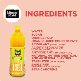 Minute Maid Nutri+ Orange Mango 1L - Pack of 12