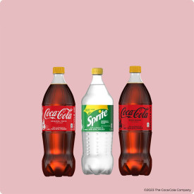 Coke, Coke Zero, Sprite Regular 1.5L Rainbow Bundle - Pack of 3