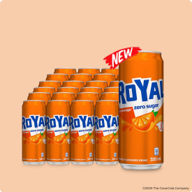 Royal Tru Orange Zero Sugar 320ml - Pack of 24