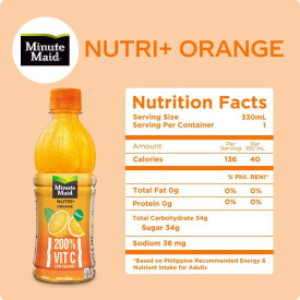 Minute Maid Nutri+ Orange 330ml