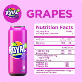 Royal Tru-Grape 320mL - Pack of 6