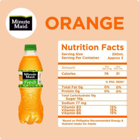 Minute Maid Fresh Orange 800mL - Pack of 6