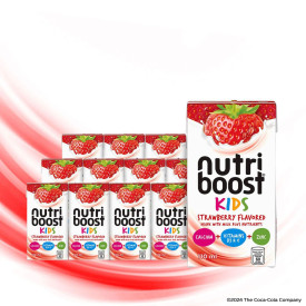 Nutriboost Strawberry Flavoured Drink with Milk 110ml - Pack of 12