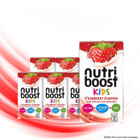 Nutriboost Strawberry Flavoured Drink with Milk 110ml - Pack of 6