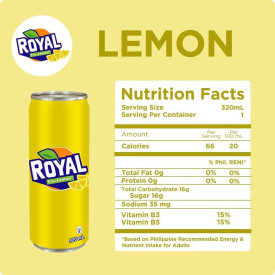 Royal Tru-Lemon 320mL - Pack of 6