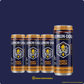 Lemon-Dou Honey Lemon 330 mL Chu-hi pack of 4 cans
