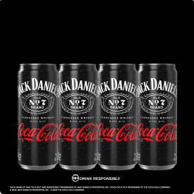 Jack & Coke 320ml 7% Alcohol - Multipack of 4