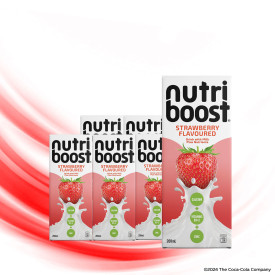 Nutriboost Strawberry Flavoured Drink with Milk 200ml - Pack of 6