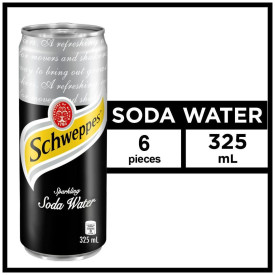 Schweppes Soda Water 320mL - Pack of 6