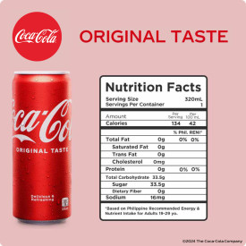Coca-Cola Original Taste 320mL - Pack of 12