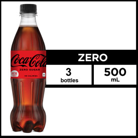 Coca-Cola Zero Sugar 500mL - Pack of 3