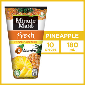 Minute Maid Fresh Pineapple Tetra Juice 180mL - Pack of 10